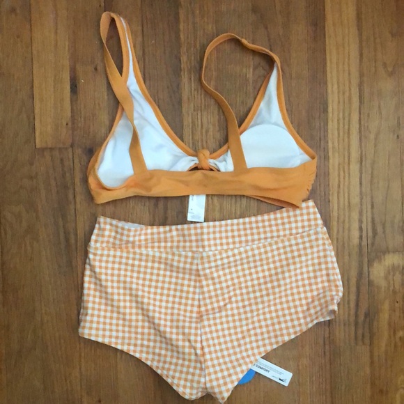 LAST CHANCE - Cupshe Yellow Gingham Bikini Size M - Picture 2 of 4